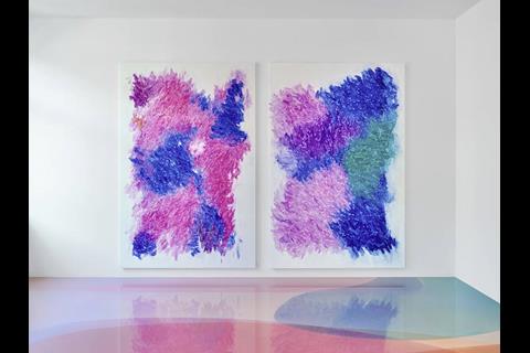 flood like and colorful floor in an exhibition6 900x674